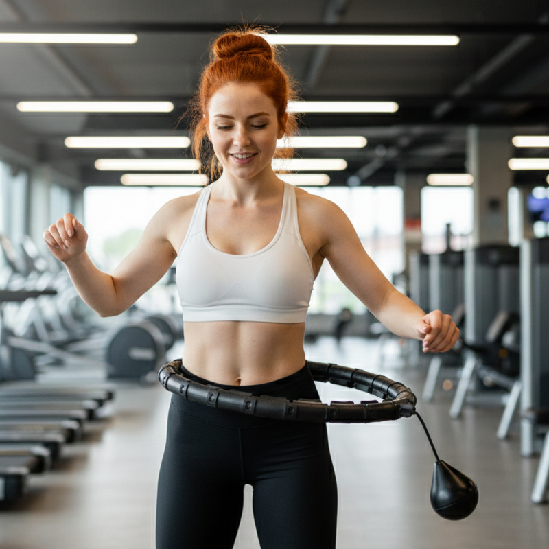 Cerceau de Fitness avec Poids pour S’entraîner à la Maison